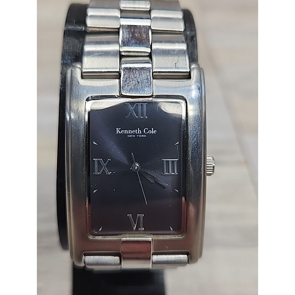 Kenneth Cole Mens Tank Watch KC 3197, New Battery